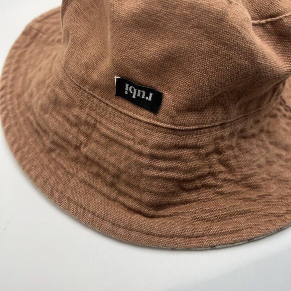 RUBI Reversible Canvas Bucket Hat Women's Cap Wide Brim Travel Packable GR47 - Picture 2 of 3